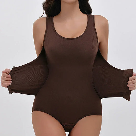 Zipper Belt Bodysuit Shapewear